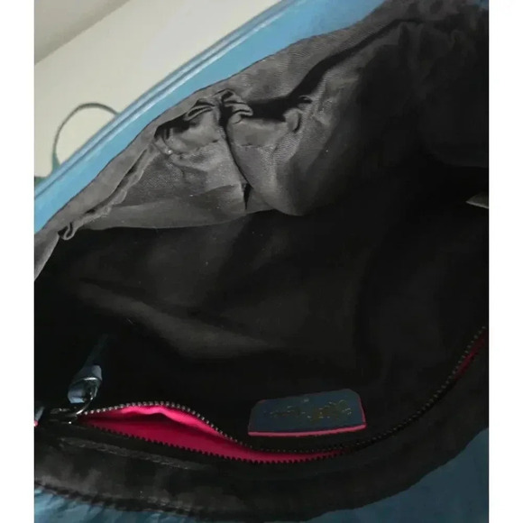 NWOT Elliott Lucca Melaya Bali '89 Crossbody Fringed Teal Leather/Clutch Bag - Picture 9 of 11